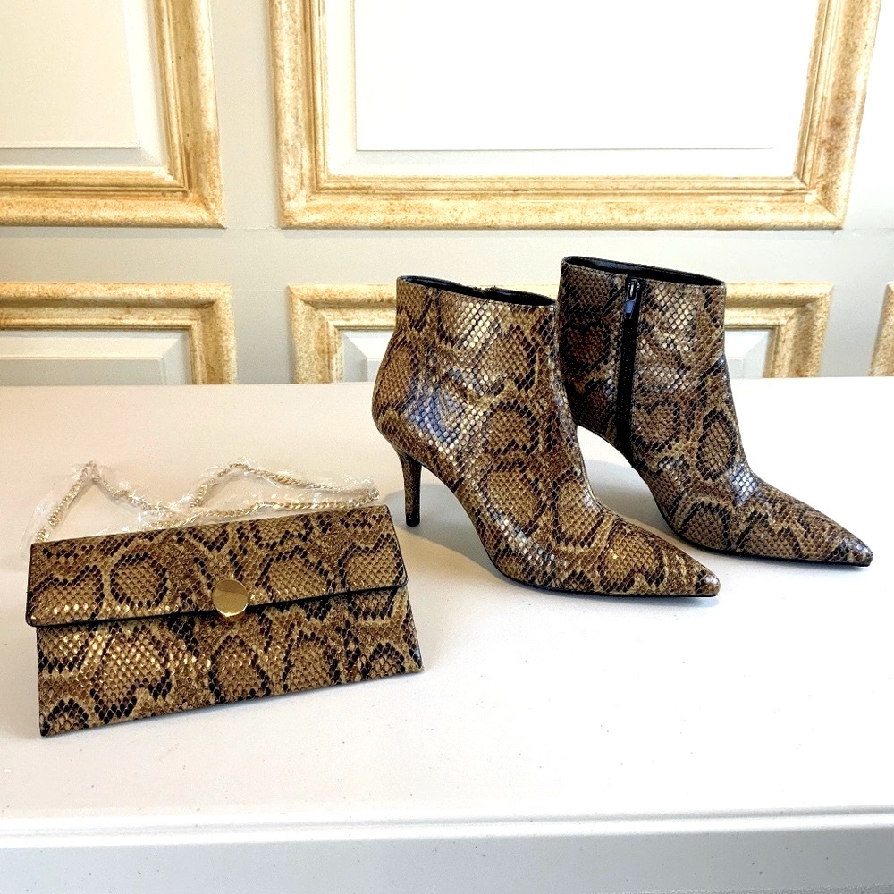 NEW/LIKE NEW🔥MANGO BOOTIE AND CROSSBODY BAG